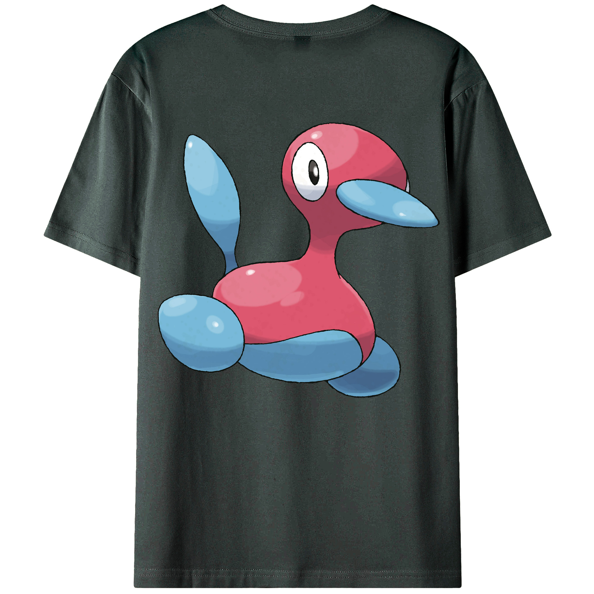 （画像用） ポケットモンスター Pokémon 綿100％ メンズ半袖Tシャツ（バックプリント） 通気性
